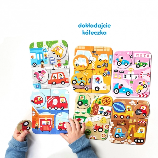 Puzzle Kleine und Große Autos