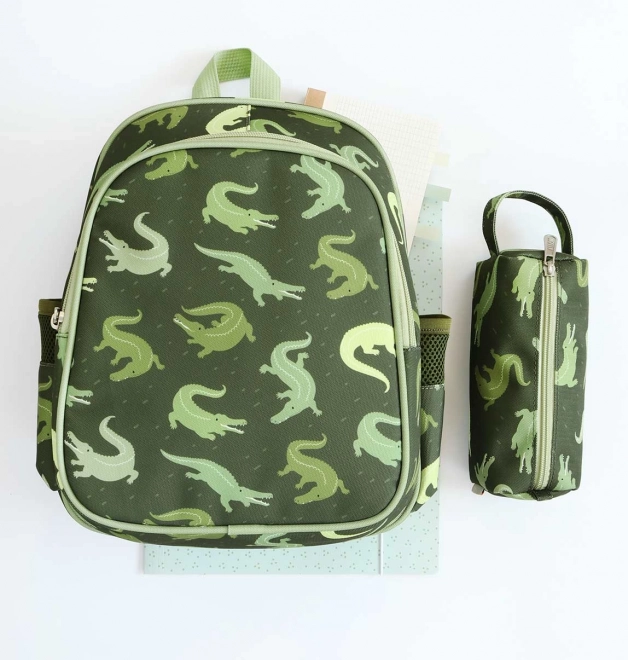 A Little Lovely Company Kindergartenrucksack – Krokodil