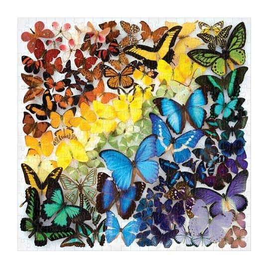 Galison Regenbogen Schmetterlinge Puzzle 500 Teile