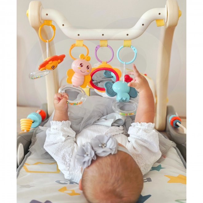 Woopie Baby Spielmatte mit Gehfunktion und Klavier 2in1