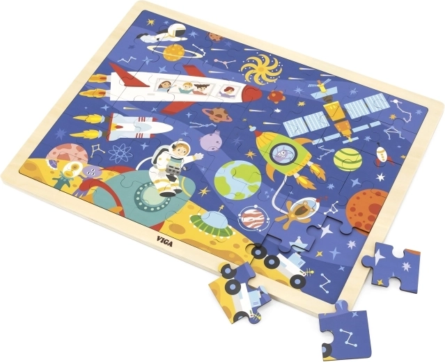 Stabiler Holzrahmen für einfaches Puzzeln