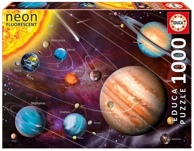 Neon Solarsystem Puzzle 1000 Teile