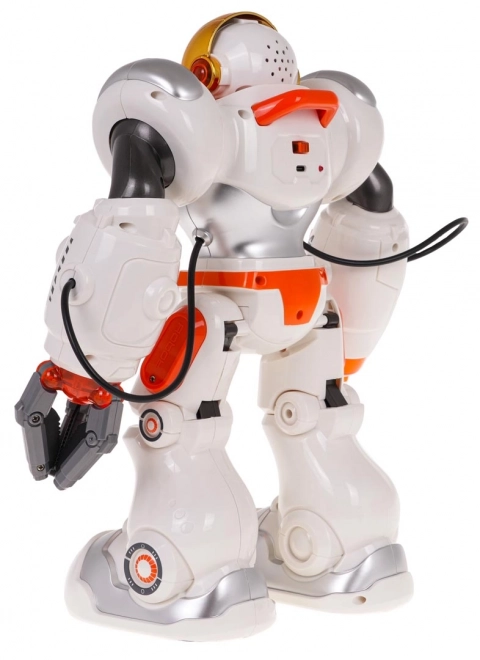 Multifunktionaler orange-weißer R/C Roboter