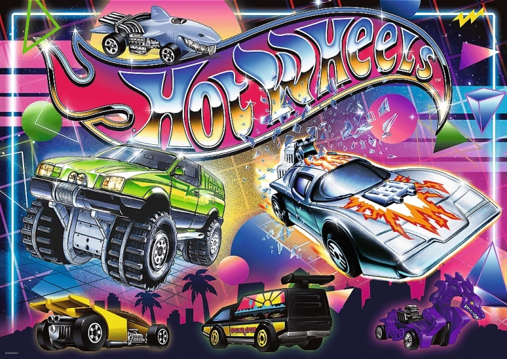 Puzzle TREFL Hot Wheels 80er, 500 Teile