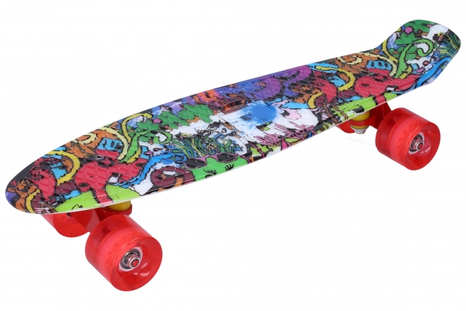 Vielfarbiges Skateboard 56 x 15 cm