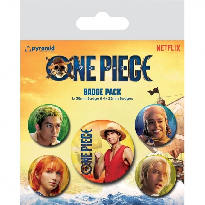 Set mit One Piece Abzeichen