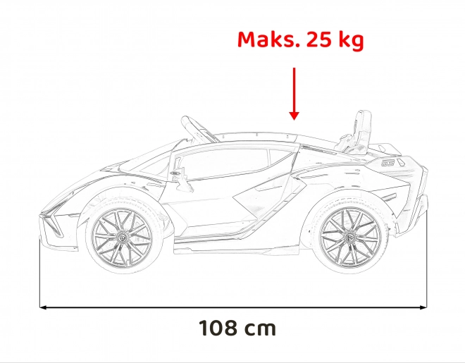 Lamborghini SIAN Kinderauto mit Batterie und Fernbedienung – Rosa