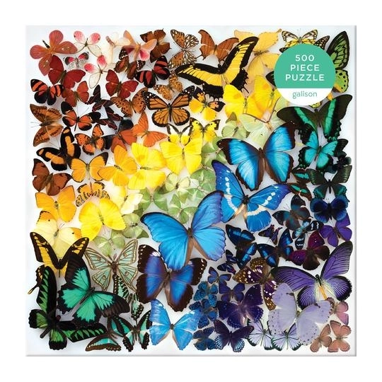 Galison Regenbogen Schmetterlinge Puzzle 500 Teile