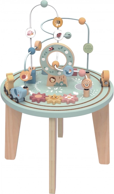 Holziger Montessori-Aktivitätstisch TOOKY TOY mit Motoriklabor