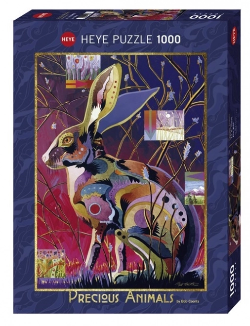 Puzzle 1000 Teile - Seltene Tiere: Kaninchen