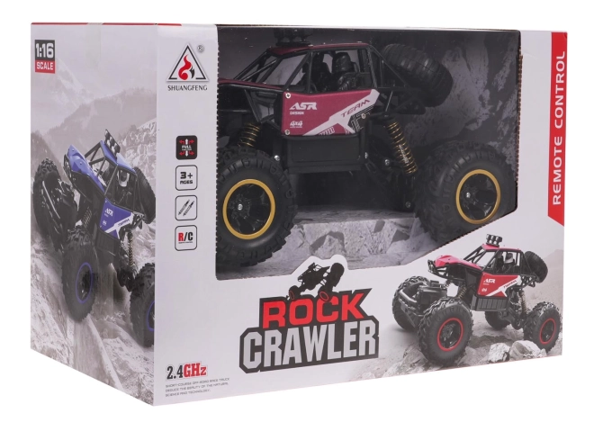 Crawler Monster Rock Ferngesteuertes Auto Blau – Rot