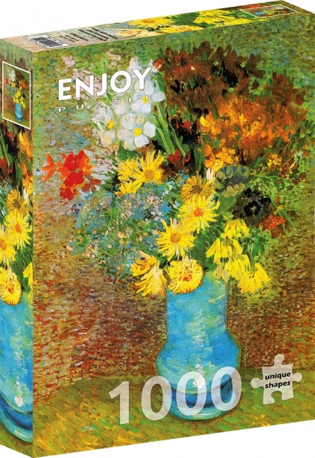 Genieße Puzzle Vincent van Gogh Vase mit Margeriten und Anemonen