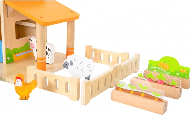 VIGA Holzbauernhof mit Haus und Traktor
