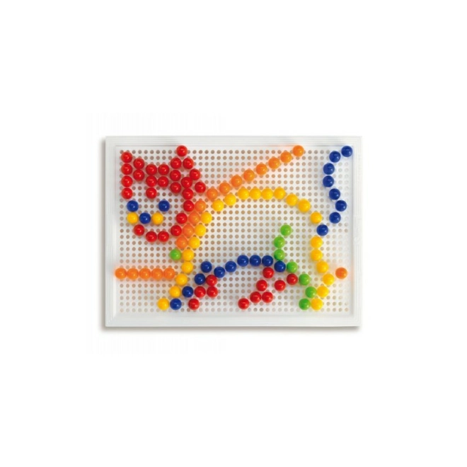Kreatives Mosaik mit 150 bunten Stiften