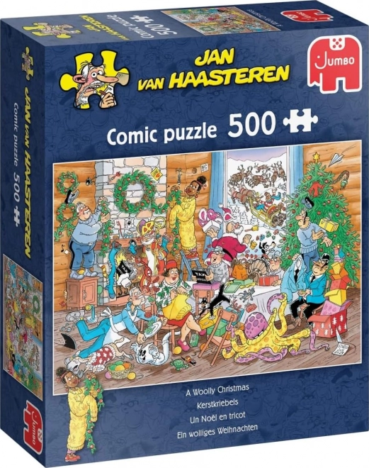 Weihnachtspuzzle von Jan van Haasteren - 500 Teile