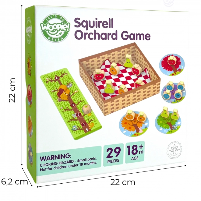 Woopie Green Eichhörnchen im Obstgarten Familienspiel