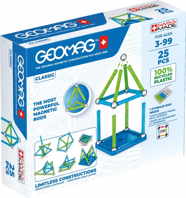 Geomag Classic umweltfreundliche Magnetbausteine 25 Teile