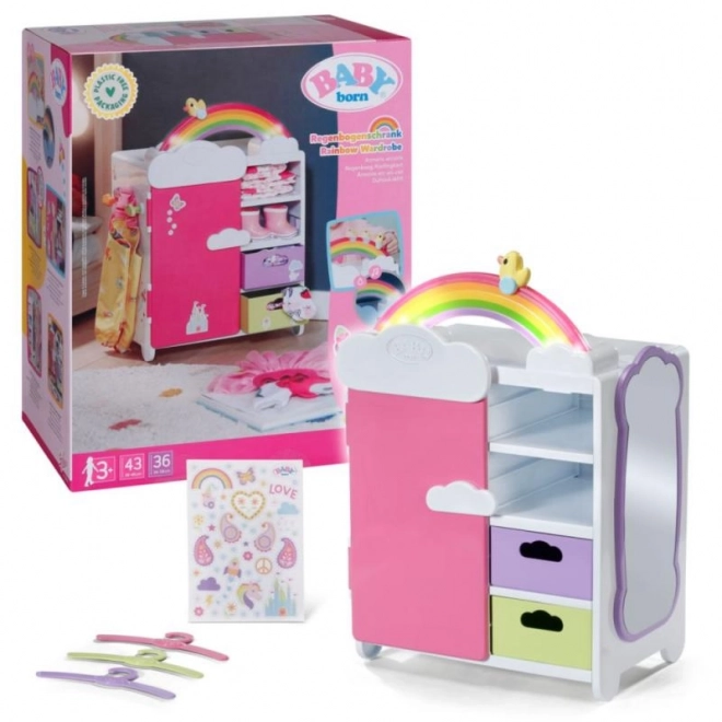 Baby Born Regenbogen Schrank