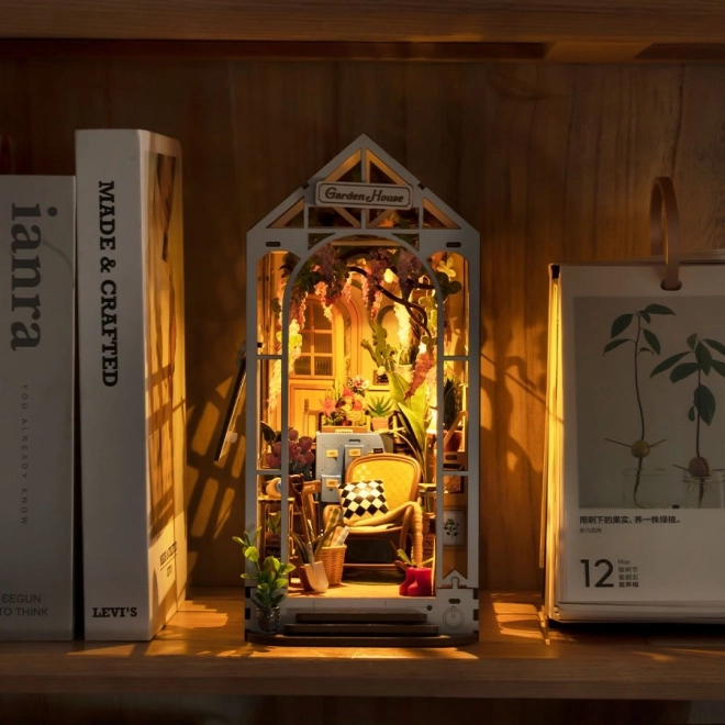 RoboTime 3D Puzzle Buchstütze Gartenhaus (Holz)
