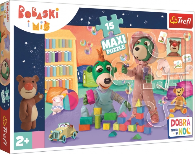 Maxi Puzzle 15 Teile Trefliki: Fröhliche Welt der Babys