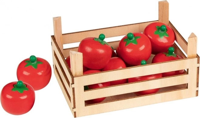 Frische Tomaten in der Kiste