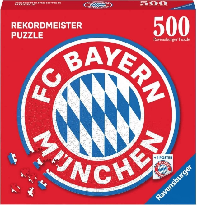 Kreisförmiges Puzzle FC Bayern Logo