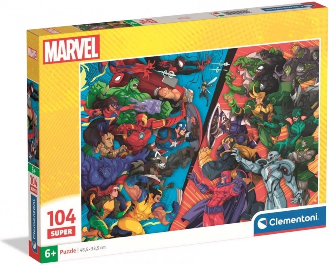 Clementoni Puzzle Avengers gegen Schurken 104 Teile