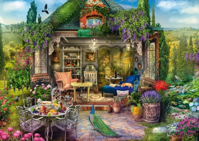 Puzzle Garten zwischen den Weinbergen 1000 Teile