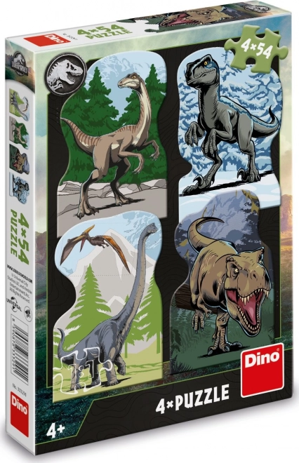 Puzzle JURASSIC WORLD 4x54 Teile