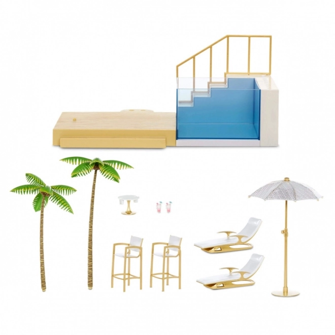 Rainbow High Farbwechsel-Pool & Strandclub Spielset