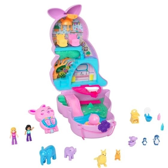 Polly Pocket Tragbare Taschen Spielset – Känguru