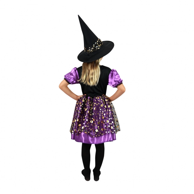 Kostüm Kleine Hexe Lila-Schwarz