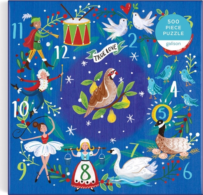 Galison Puzzle Zwölf Weihnachtstage