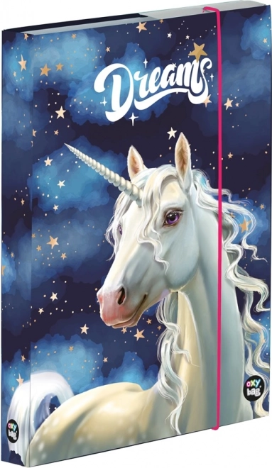 Box für A4-Hefte mit Einhornmotiv