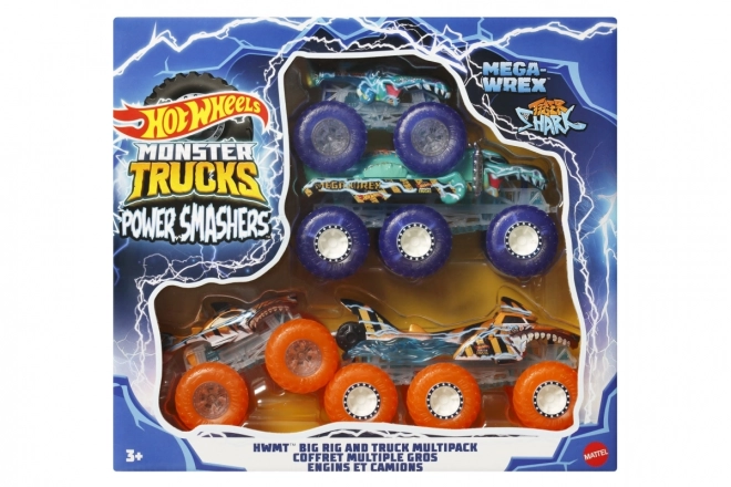 Hot Wheels Monster Trucks Power Smashers Tahač und Truck