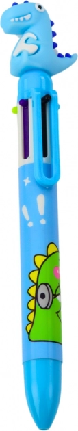 Mehrfarbiger Kinderstift mit Dinosaurierfigur