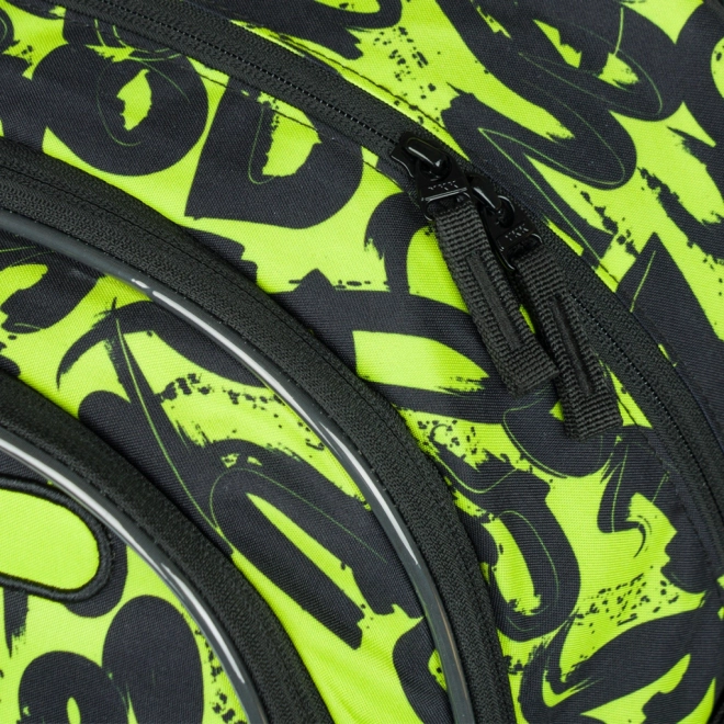 BAAGL 3 SET Core Lime: Rucksack, Federmäppchen, Beutel