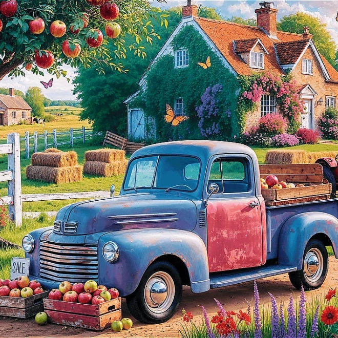 Puzzle TREFL Premium Plus Teezeit: Bauernauto 500 Teile