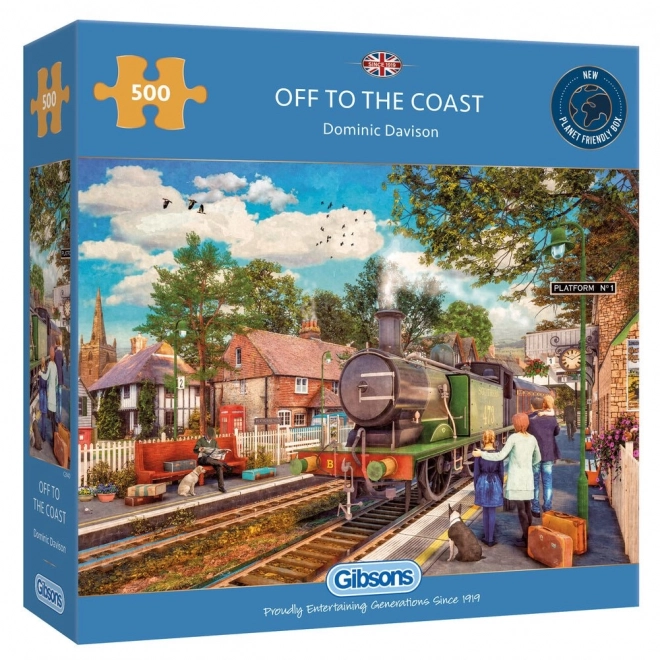 Gibsons Puzzle Auf Entdeckungstour am Küstenstrand 500 Teile