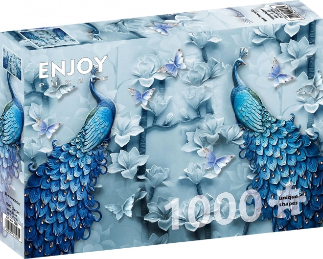 Puzzle Blaue Pfauen 1000 Teile