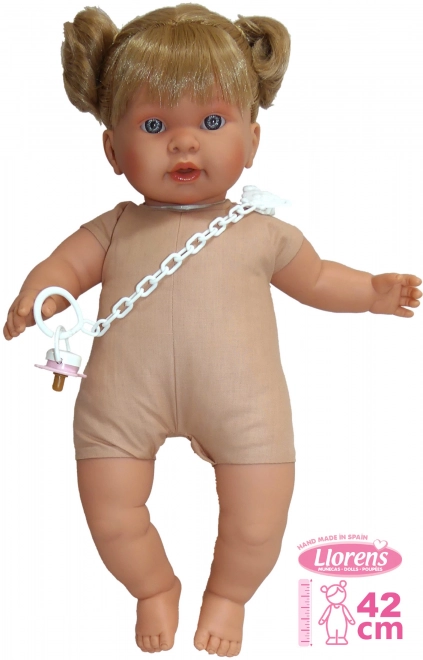 Realistische Babypuppe mit Geräuschen und weichem Körper - 42 cm