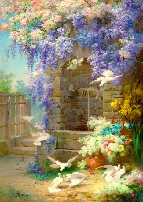 Puzzle Eugene Bidau: Le Printemps 1000 Teile