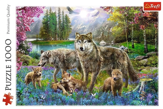 Wolfsfamilie Puzzle 1000 Teile