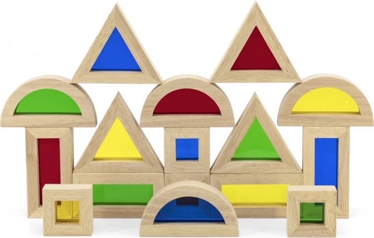 Transparente, farbige Fenster für Lichtspiele