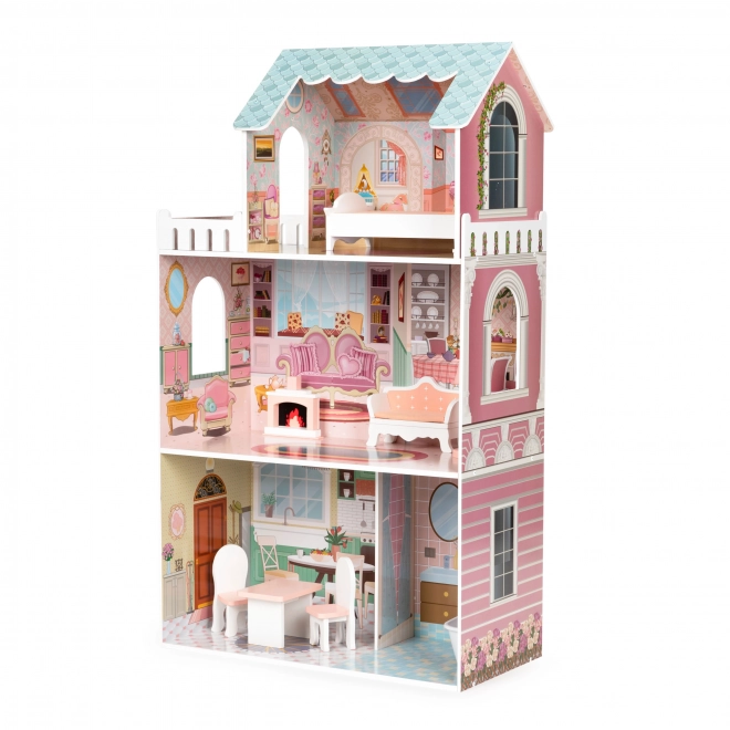 Großes Puppenhaus mit Möbeln ECOTOYS