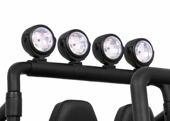 Grand Buggy Strong Lift pro Kinder Rot + Antrieb 4x4 + Fernbedienung + Gepäckträger + Radio MP3 + LED-Diode