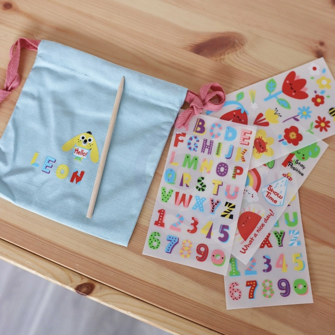 Kreatives Set - Magische Tasche mit Aufklebern