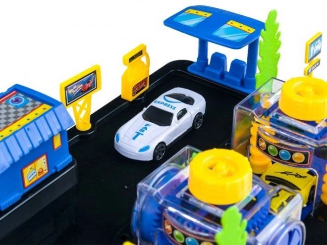 Autowaschanlage und Tankstelle Spielset