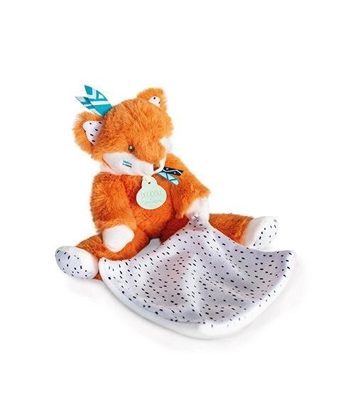 Doudou Geschenkset Tiwipi - Plüschfuchs mit Decke 21 cm