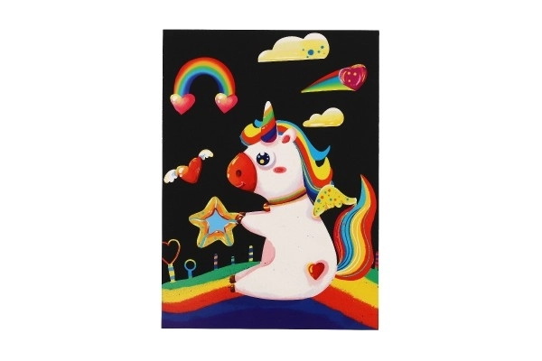 Kreatives Kratzbild Regenbogen Einhorn